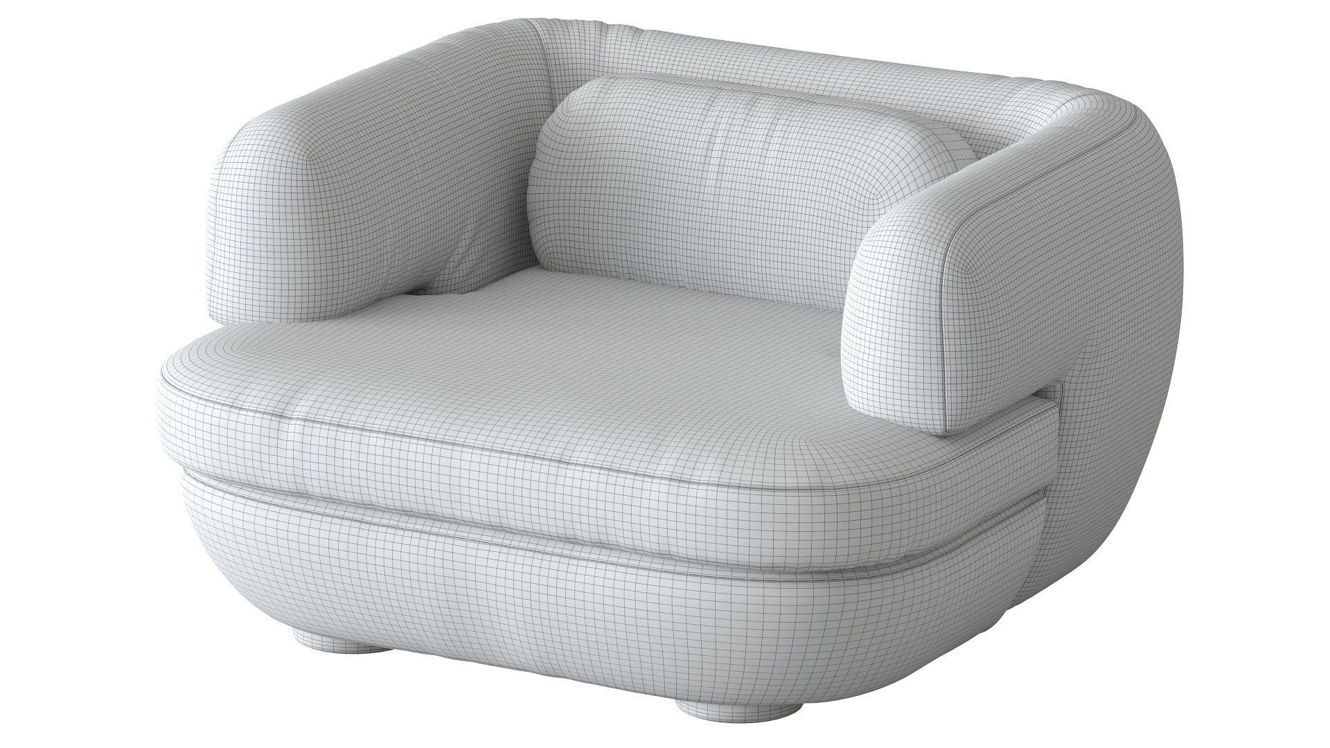 Vendome Armchair 3D model_12