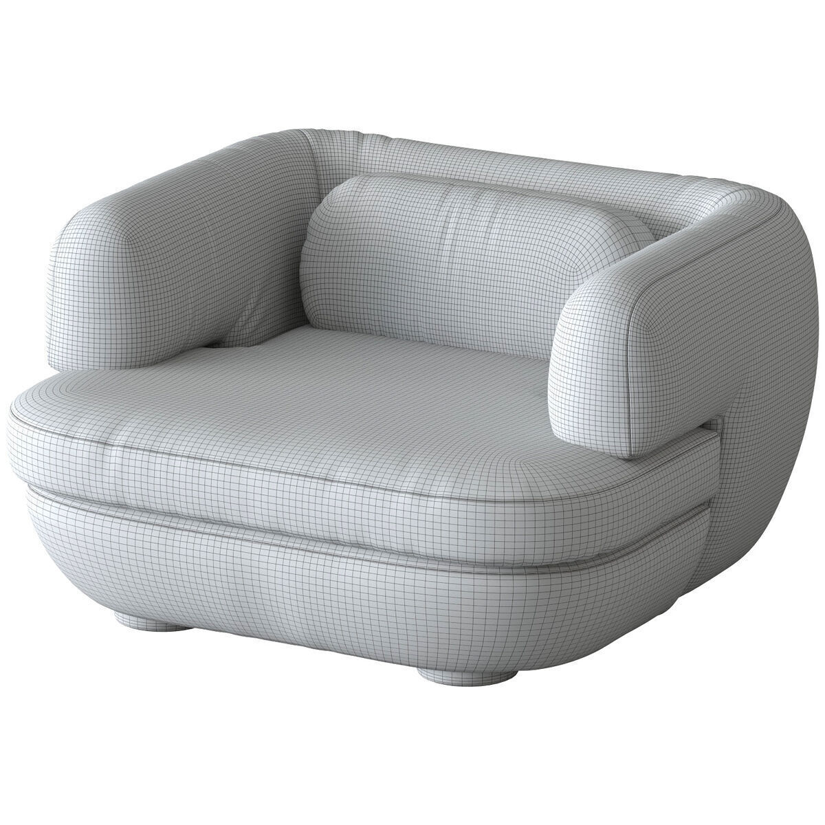 Vendome Armchair 3D model_19