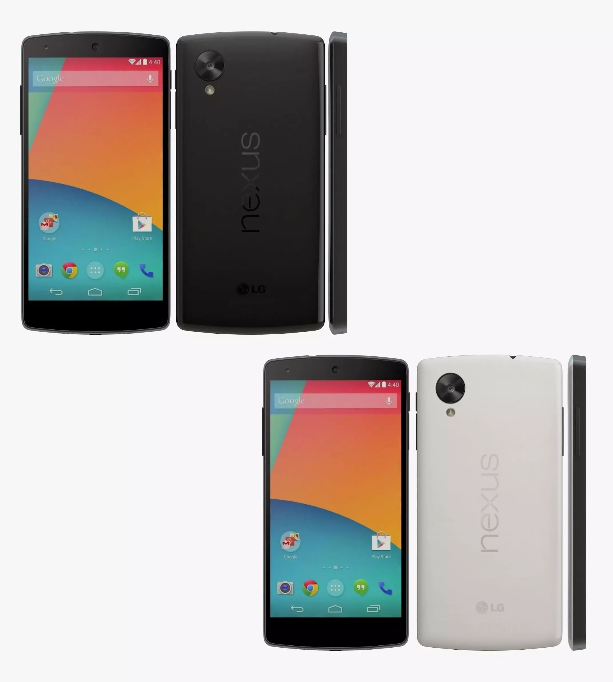 LG Nexus 5 Collection 3D Model Pack