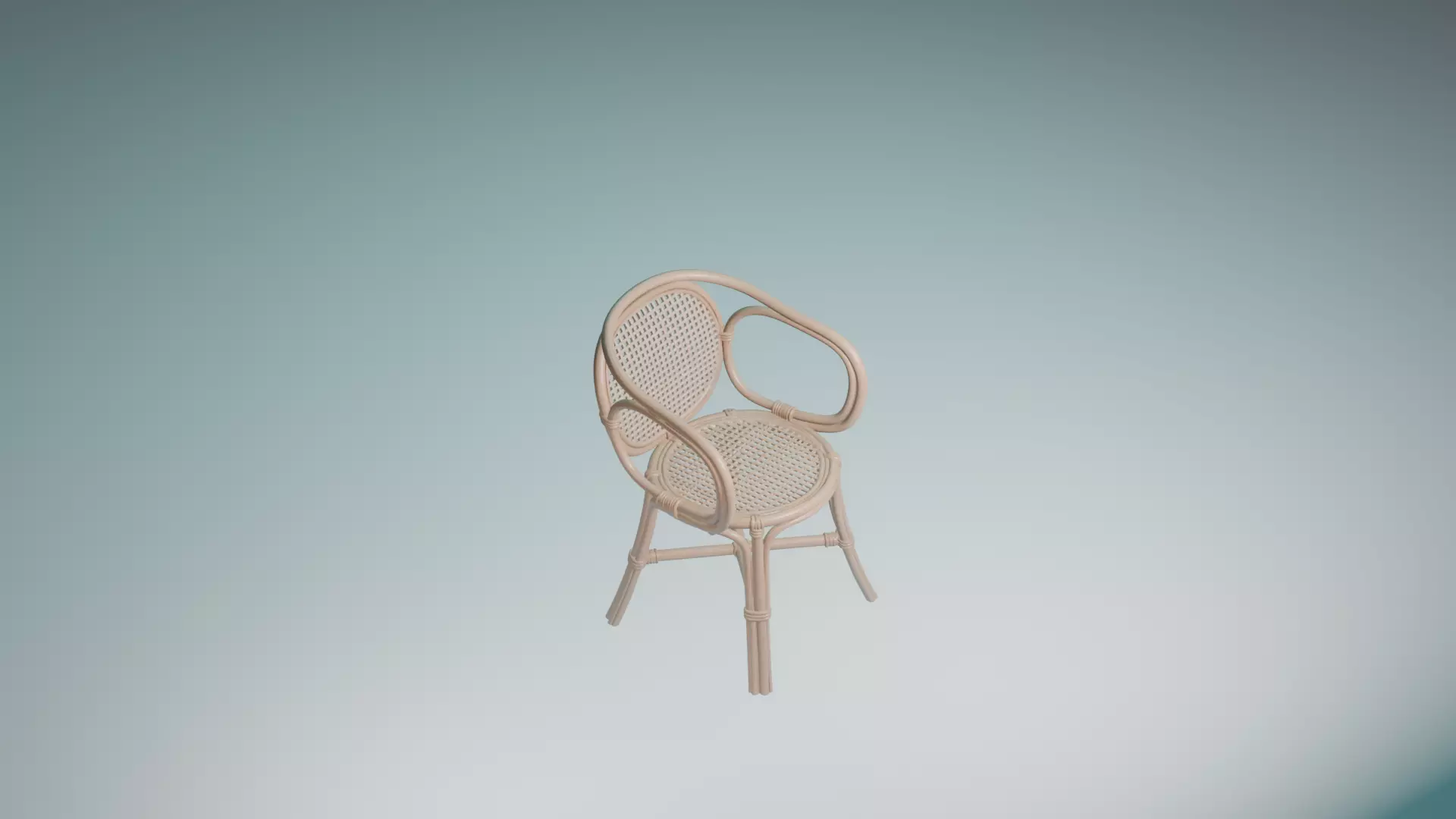 Silla Vintage Boho Chic 3D model