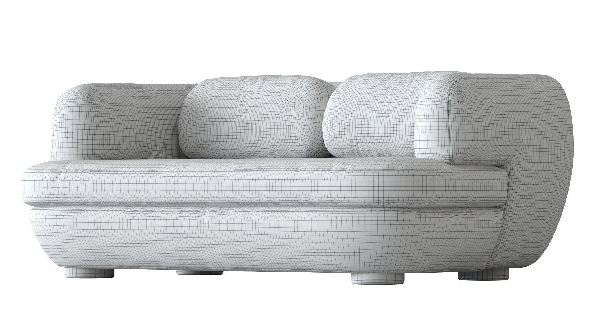 Sofa Vendome 160 3D model_11