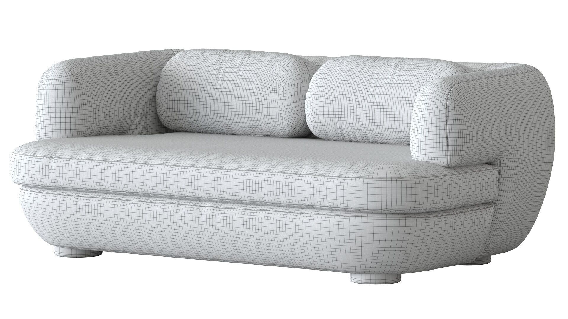 Sofa Vendome 160 3D model_10