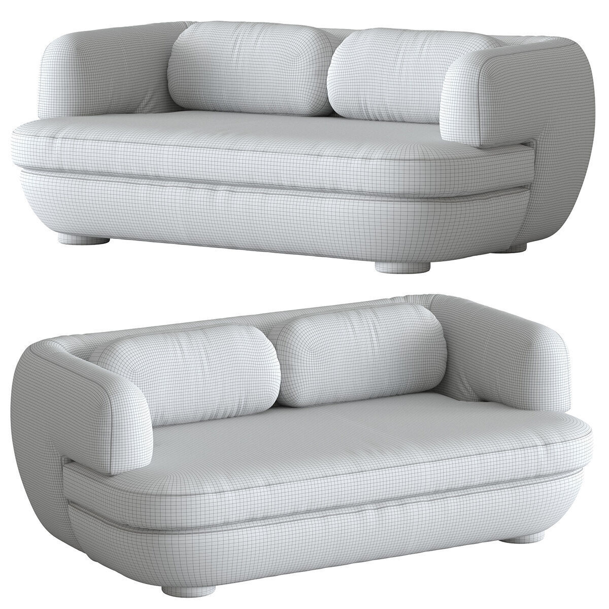 Sofa Vendome 160 3D model_18