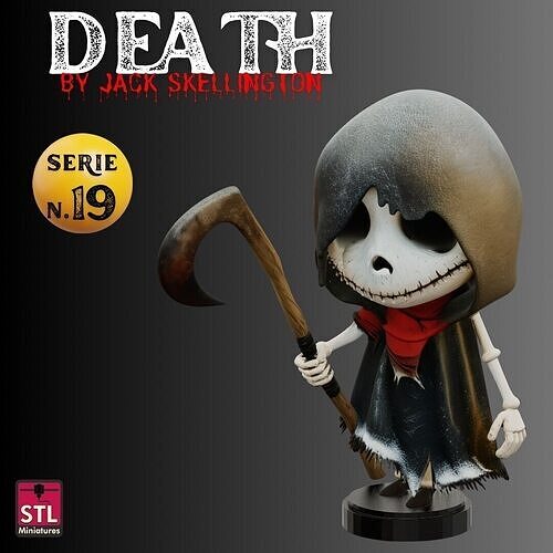 STL Chibi Death inspired by Jack Skellington 3D print model