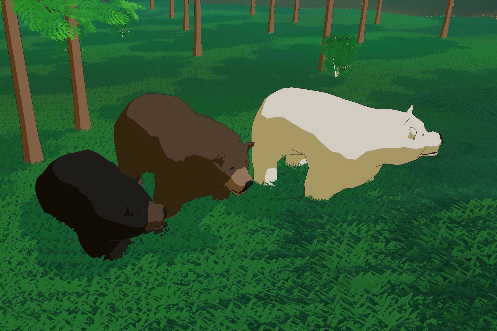 Animated Forest Animals Pack - Low poly stylized models Low-poly 3D model_3