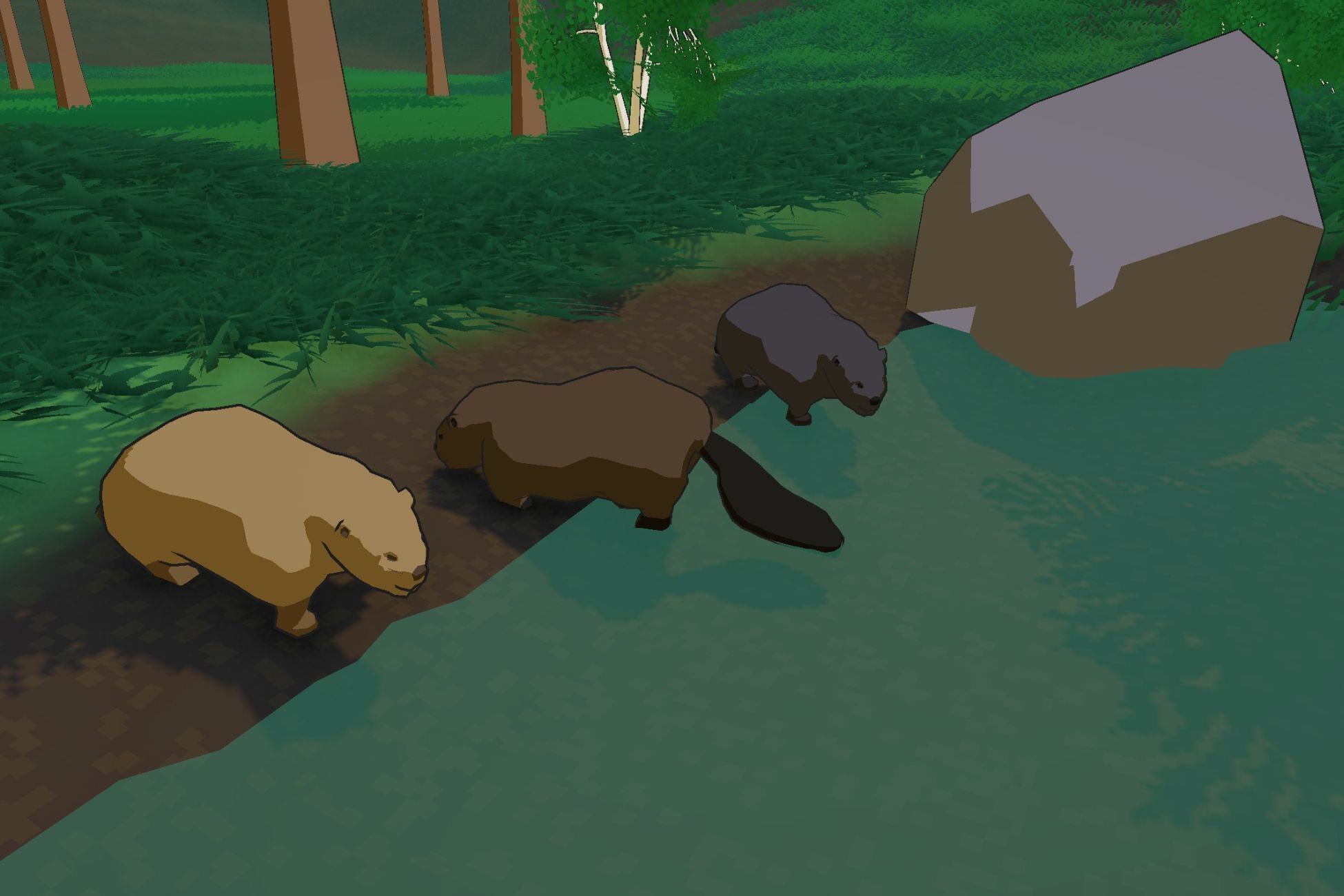 Animated Forest Animals Pack - Low poly stylized models Low-poly 3D model_9