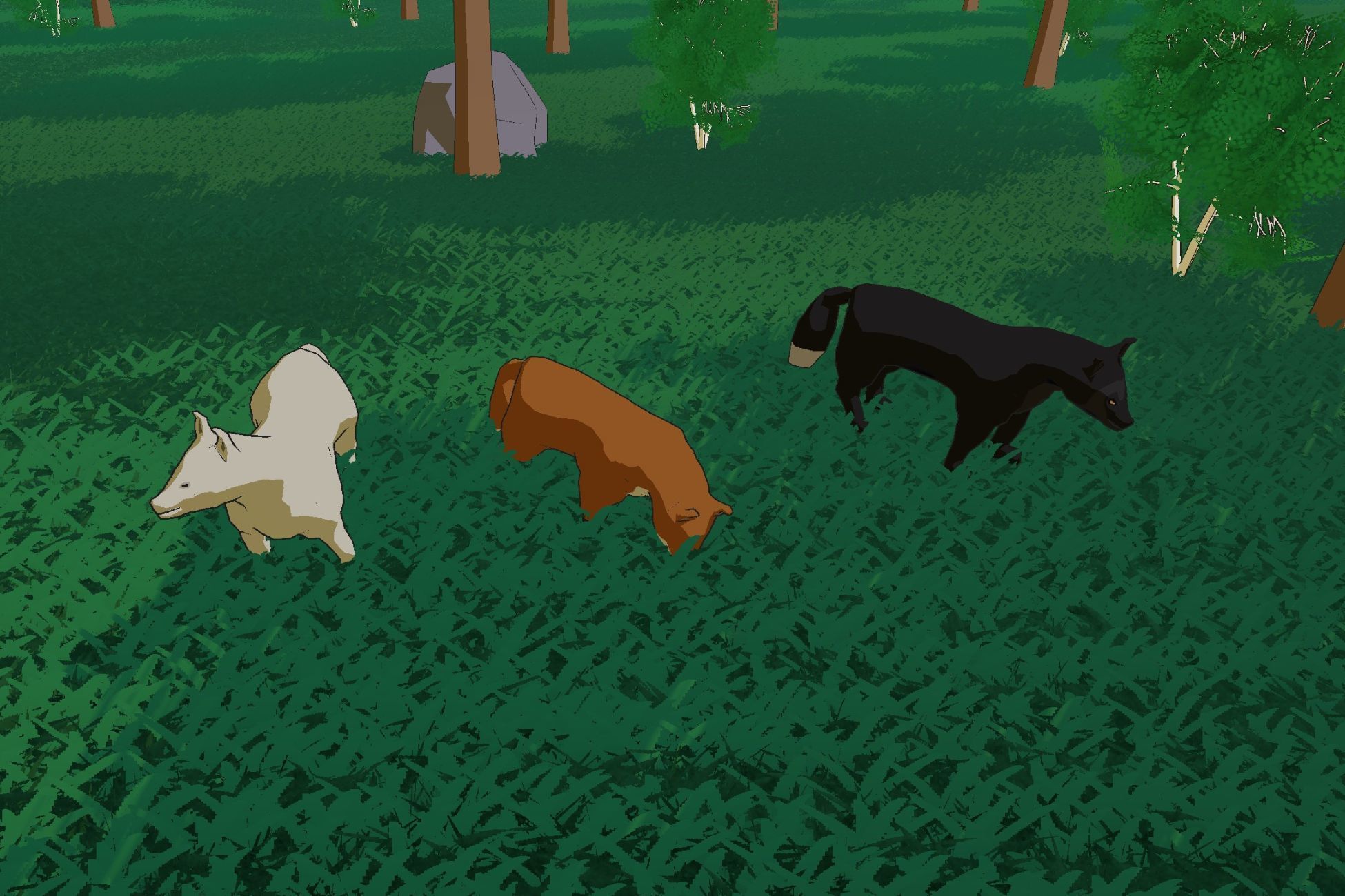 Animated Forest Animals Pack - Low poly stylized models Low-poly 3D model_2