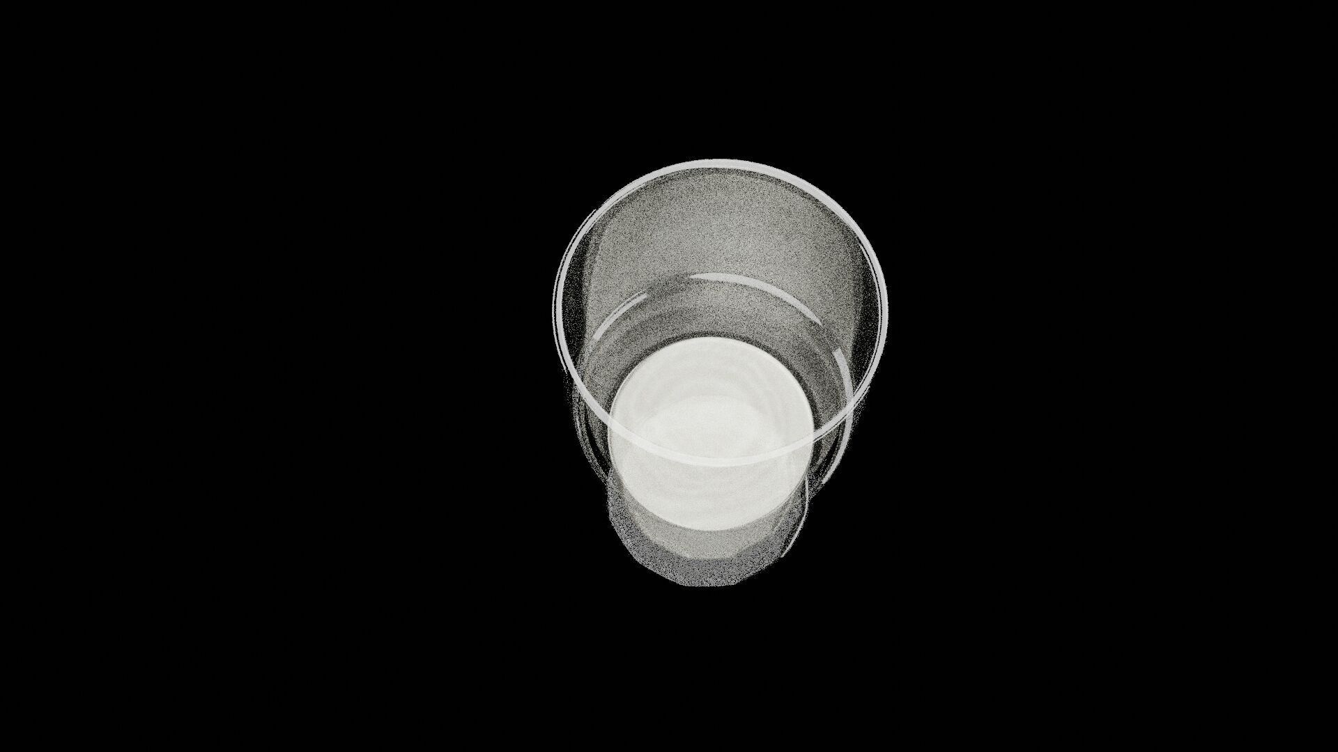 Glass Water Cup Low-poly 3D model_5