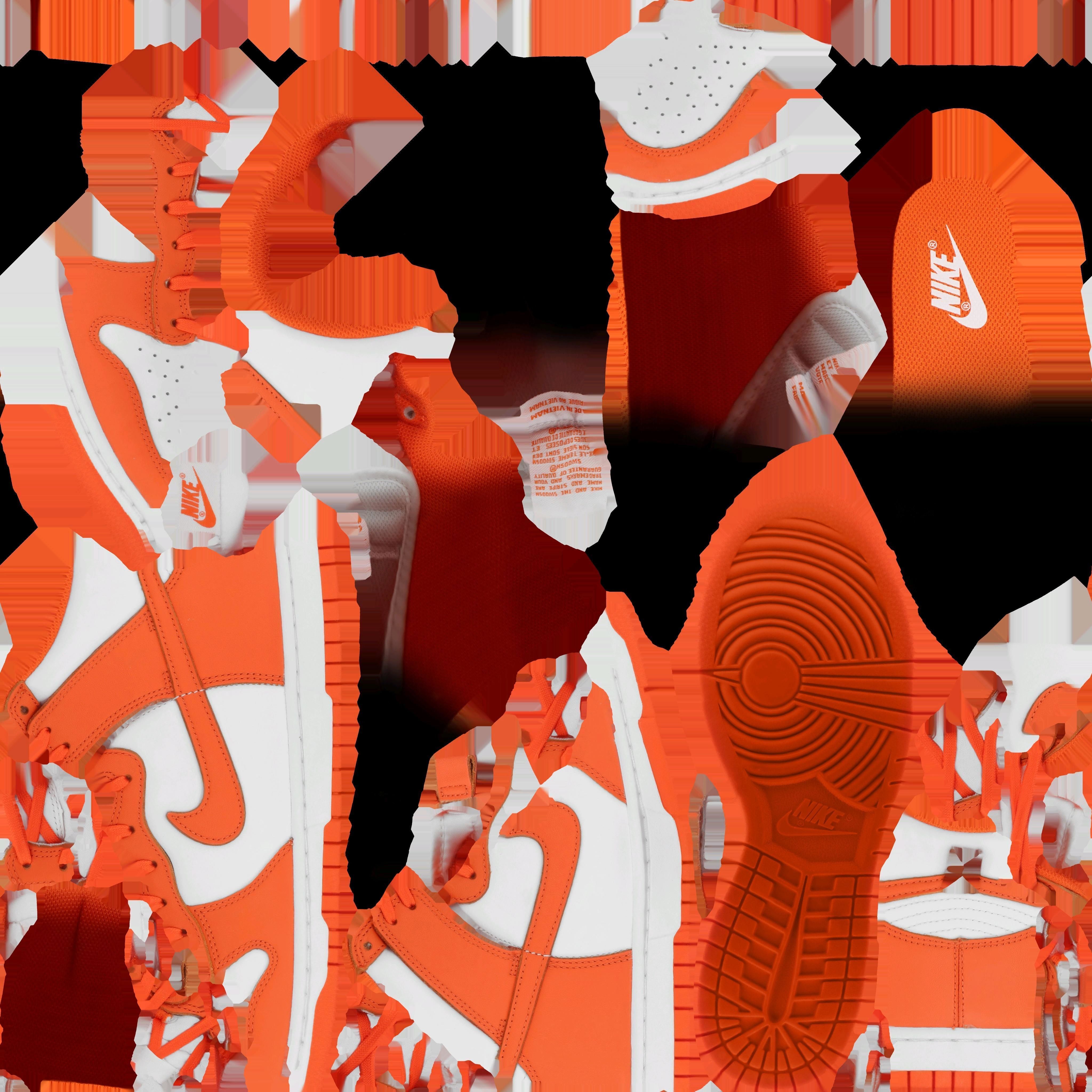 NIKE DUNK HIGH SYRACUSE 3D SHOES Low-poly 3D model_15