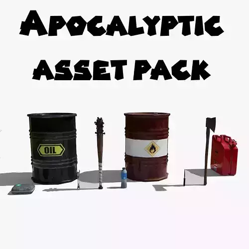 Low Poly Apocalyptic Survival Asset Pack