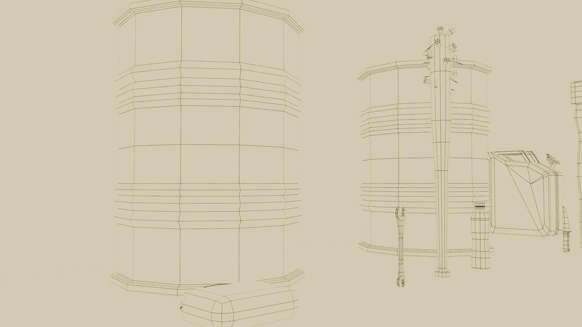 Low Poly Apocalyptic Survival Asset Pack Low-poly 3D model_6