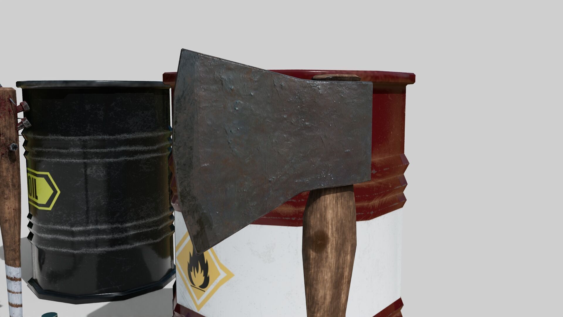 Low Poly Apocalyptic Survival Asset Pack Low-poly 3D model_7