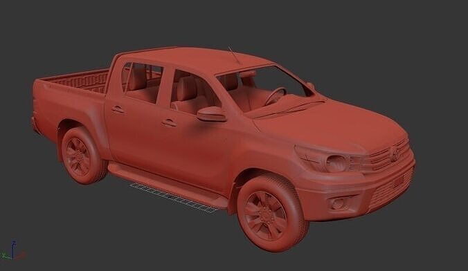 Toyota Hilux Mk8 DoubleCab Hi Rider 2015 3D print model
