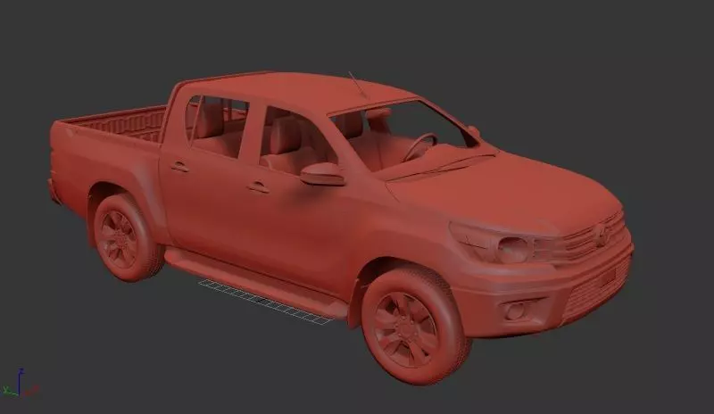 Toyota Hilux Mk8 DoubleCab Hi Rider 2015 3D print model_0