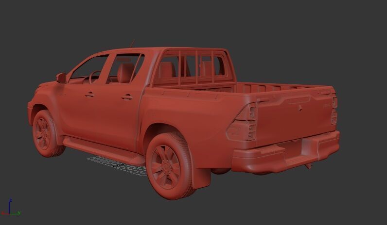Toyota Hilux Mk8 DoubleCab Hi Rider 2015 3D print model_2