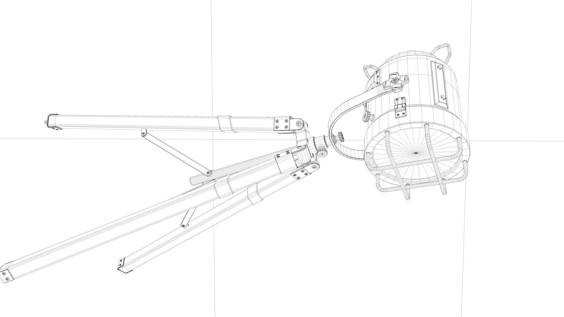 Spotlight Floor Lamp 3D model_6