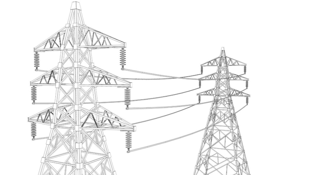 Electrical Power Line 3D model_4
