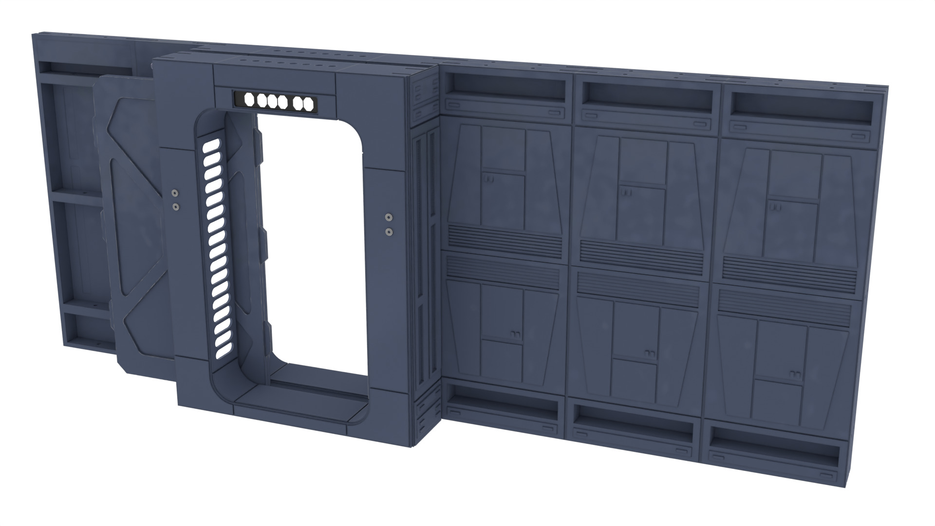 Set 2e - Trooper quarters 1-12 Scale Blackseries 3D Model Collection_50