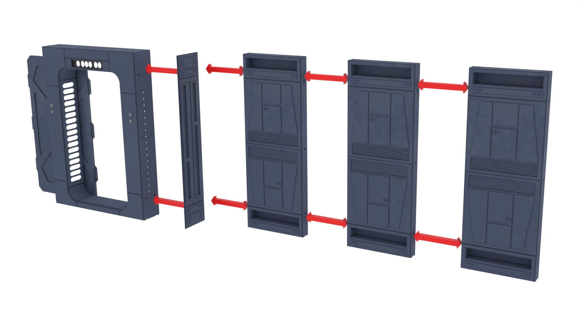 Set 2e - Trooper quarters 1-12 Scale Blackseries 3D Model Collection_47