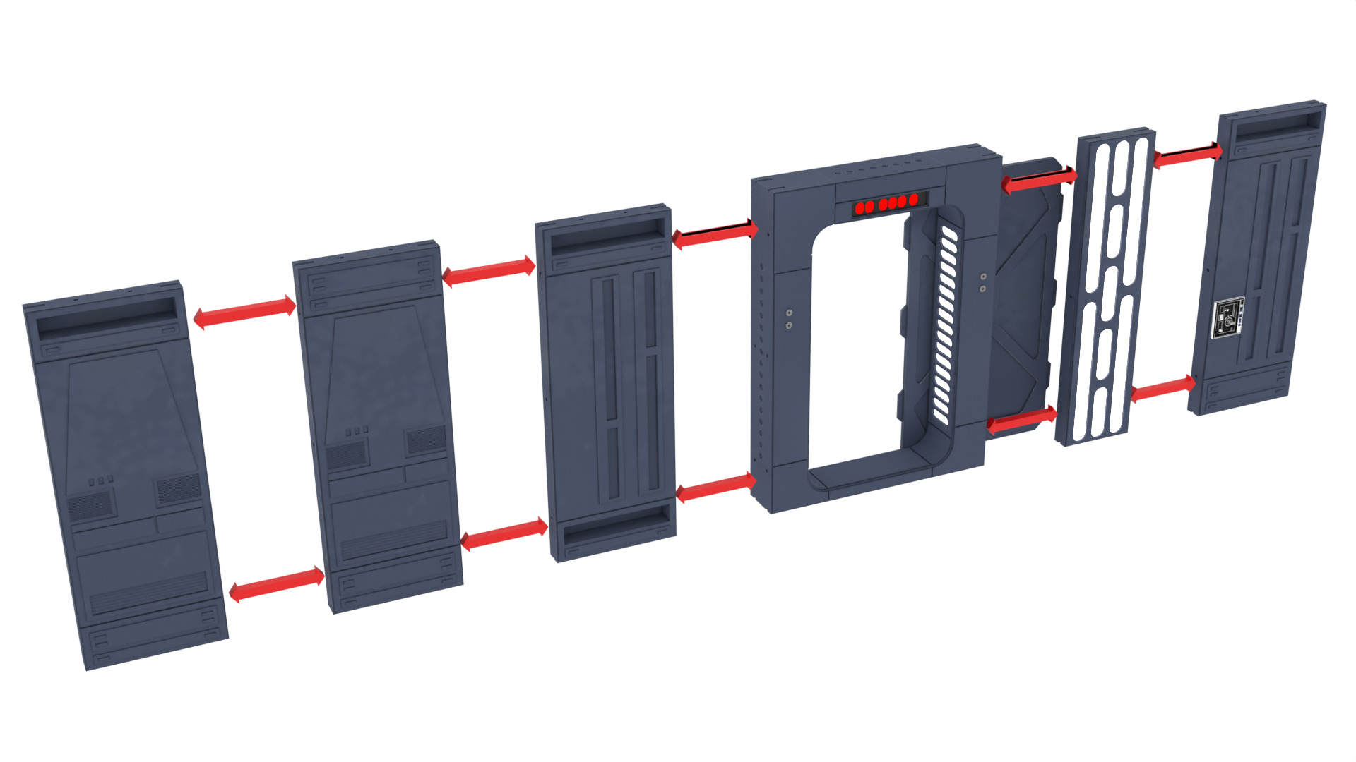 Set 2e - Trooper quarters 1-12 Scale Blackseries 3D Model Collection_48