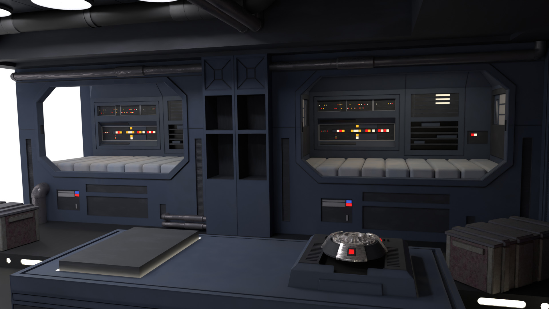 Set 2e - Trooper quarters 1-12 Scale Blackseries 3D Model Collection_5