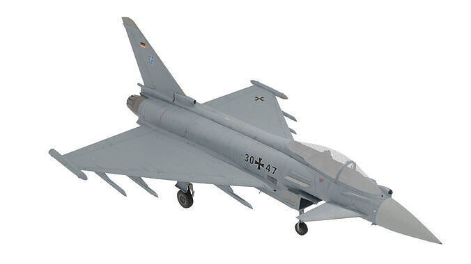 Eurofighter Typhoon jet 3D model