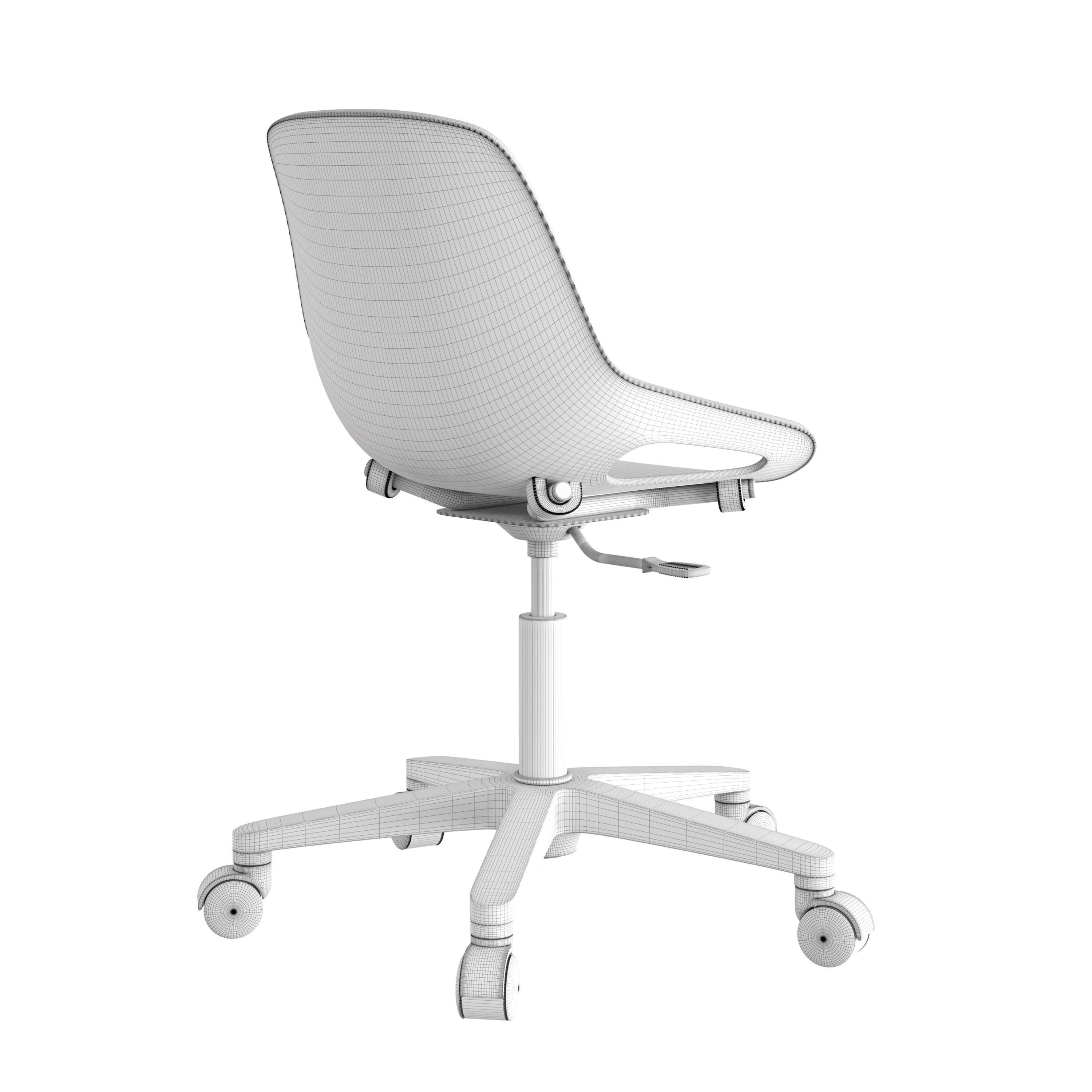 Plastic chair Q5 3D model_4