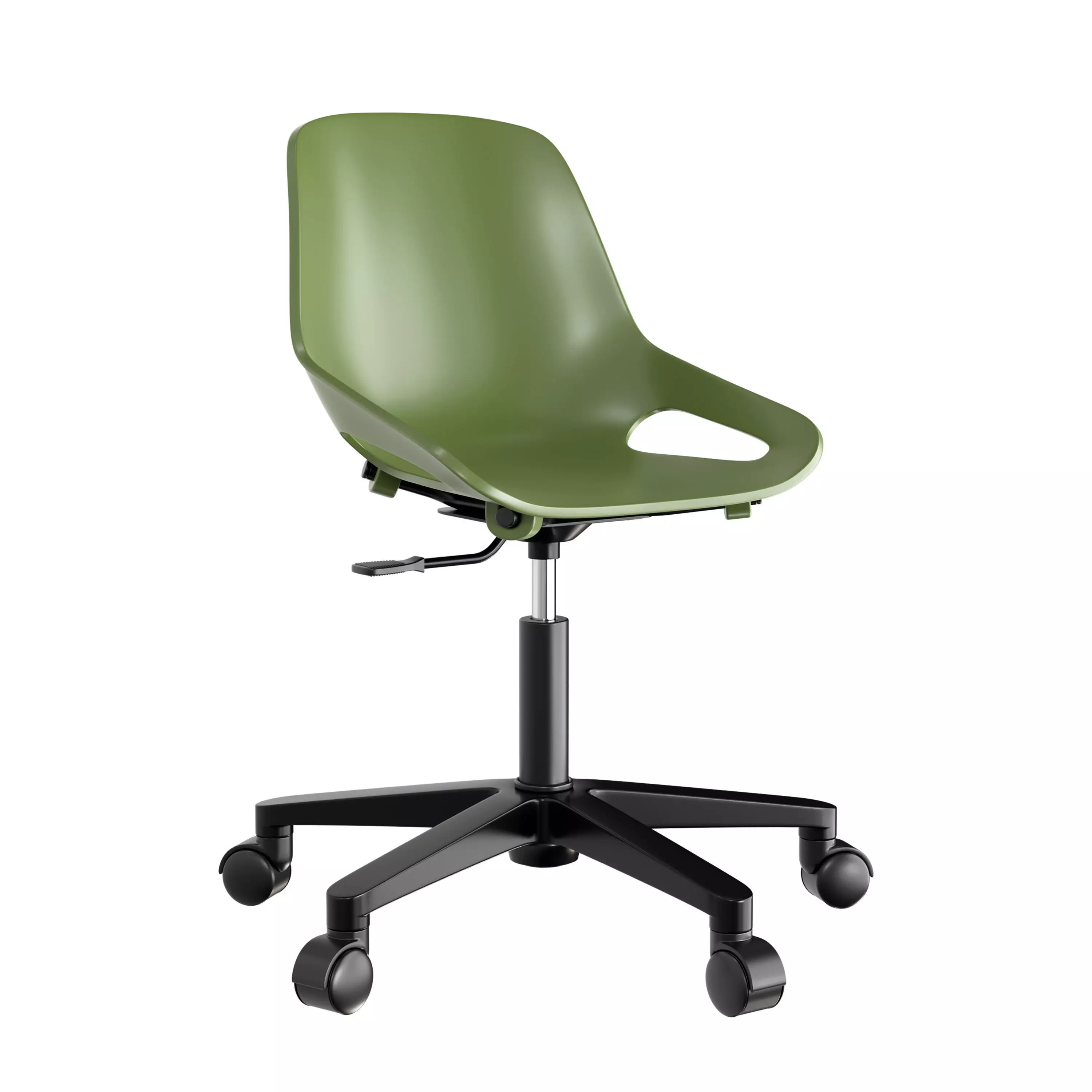 Plastic chair Q5 3D model_0