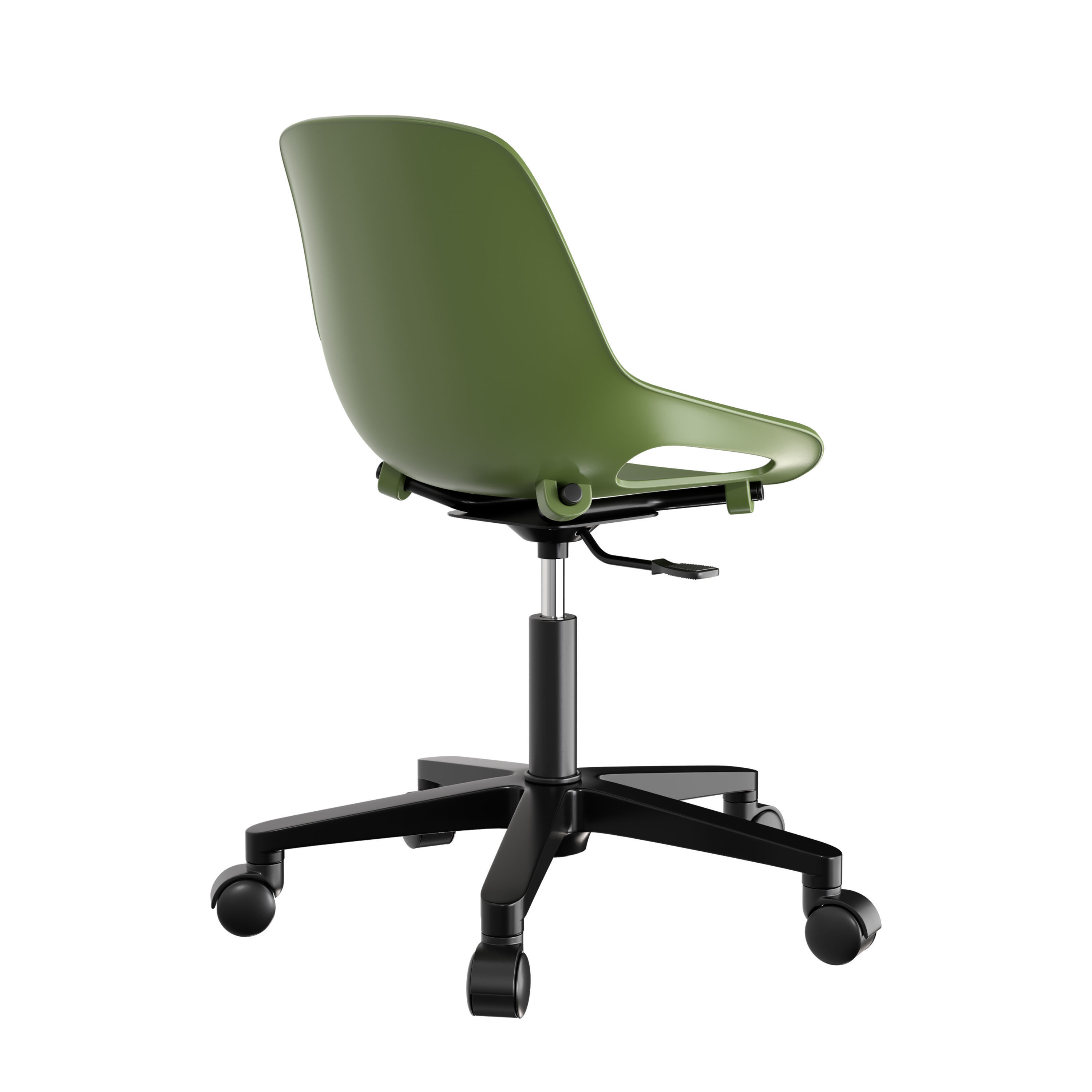 Plastic chair Q5 3D model_1