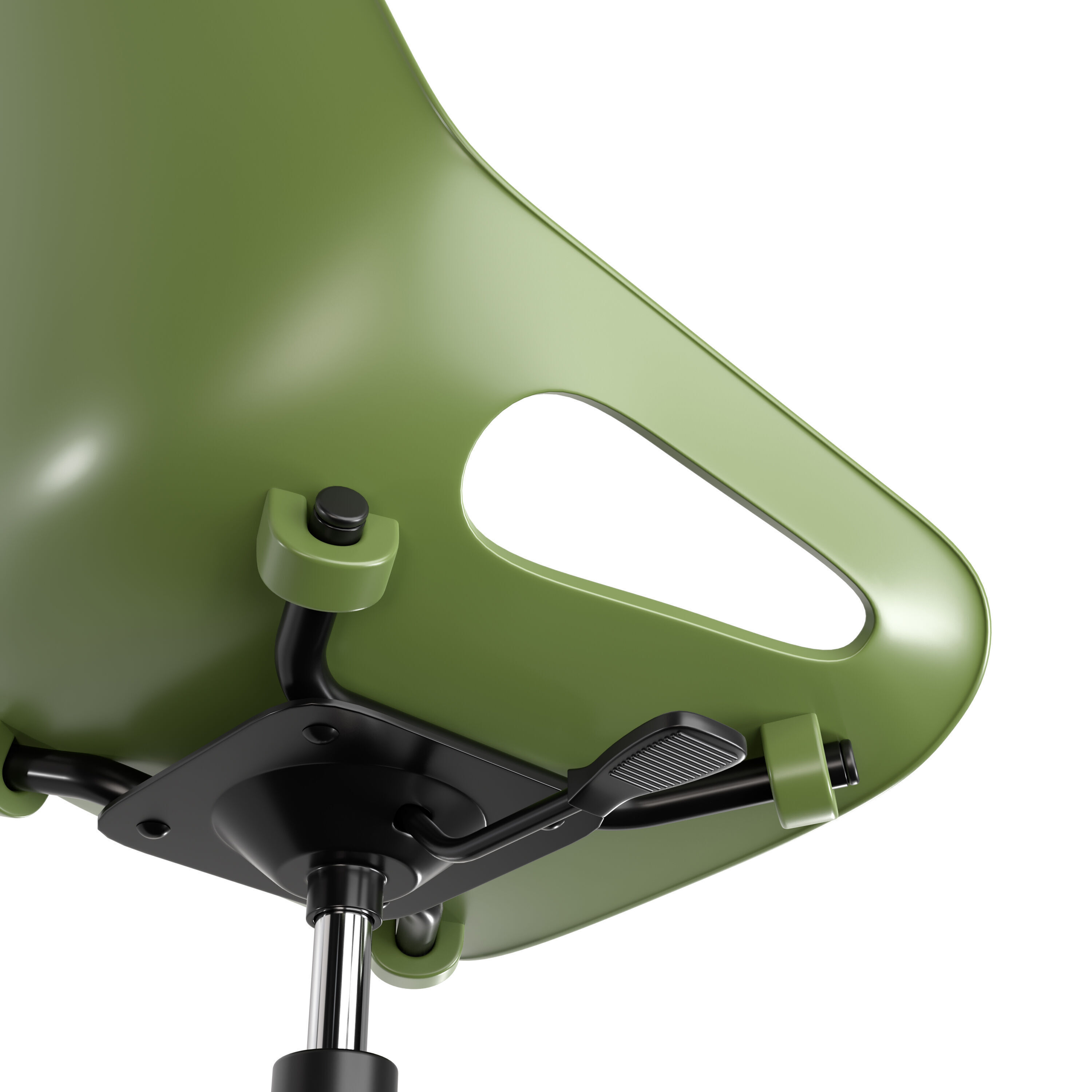 Plastic chair Q5 3D model_2