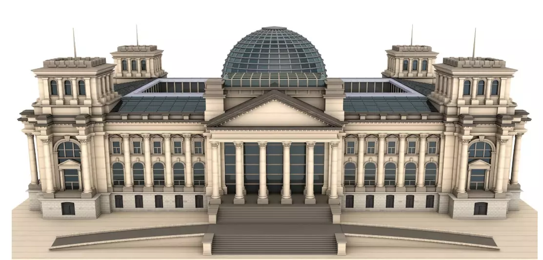 Reichstag building 3D model