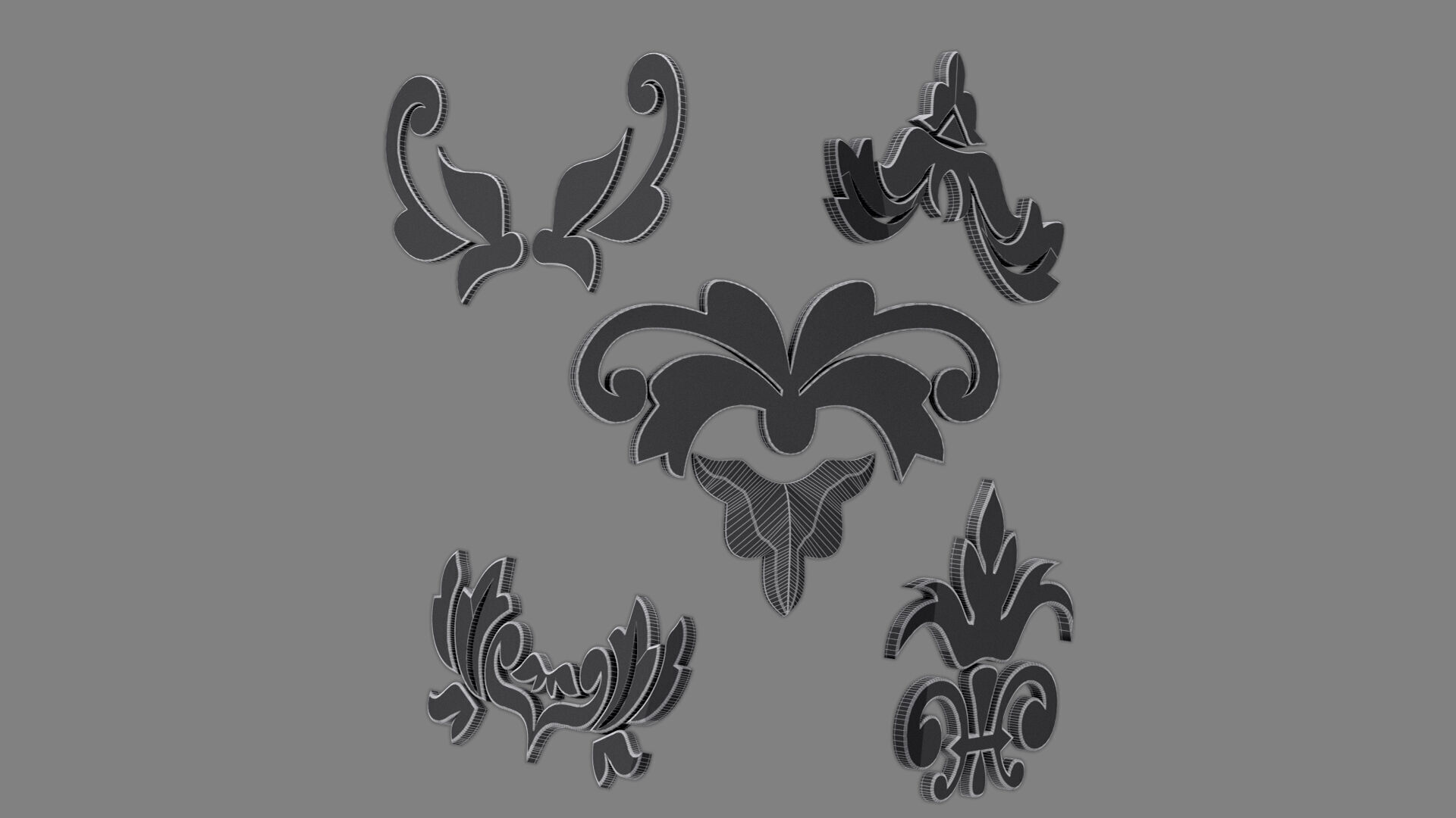 Carved Decor 3D model_10