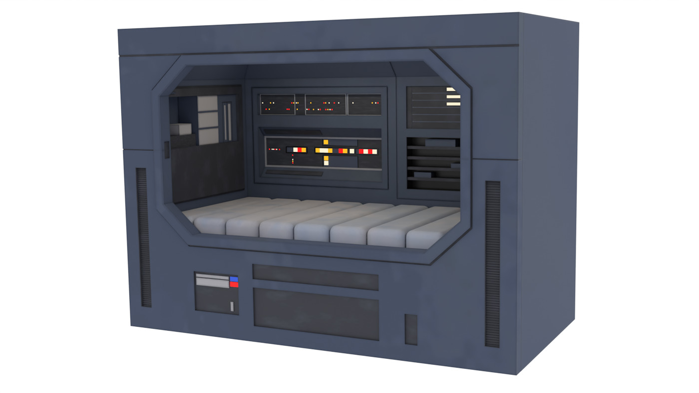 Set 2e - Trooper quarters 1-6 Scale Hottoys  3D Model Collection_10