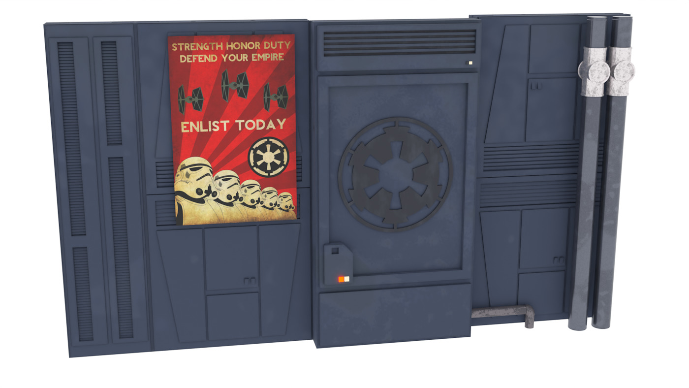 Set 2e - Trooper quarters 1-6 Scale Hottoys  3D Model Collection_46