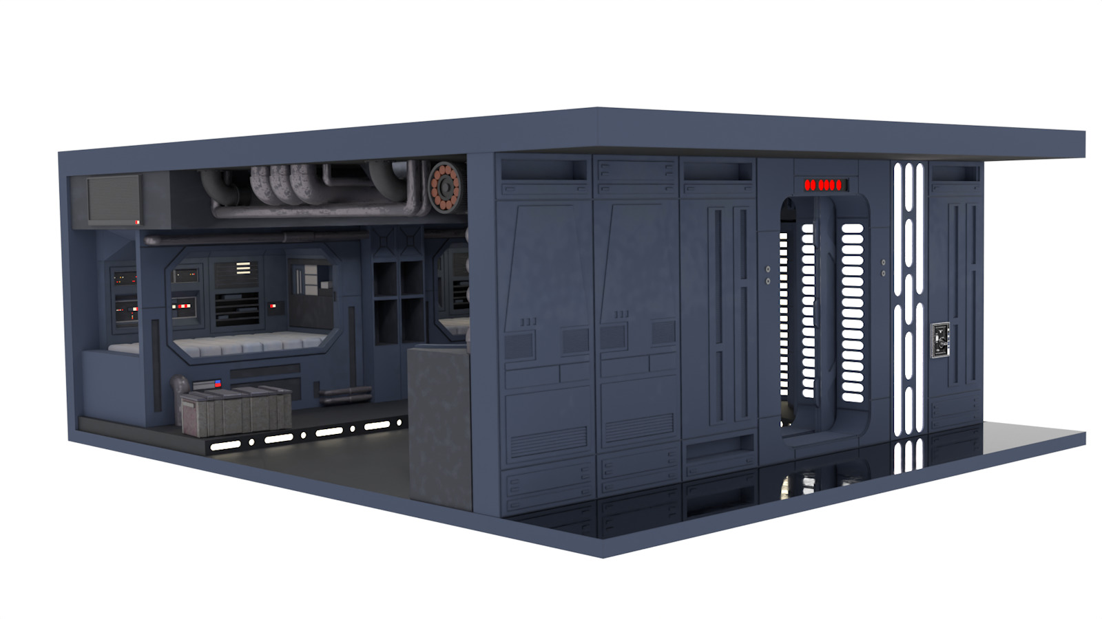 Set 2e - Trooper quarters 1-6 Scale Hottoys  3D Model Collection_3