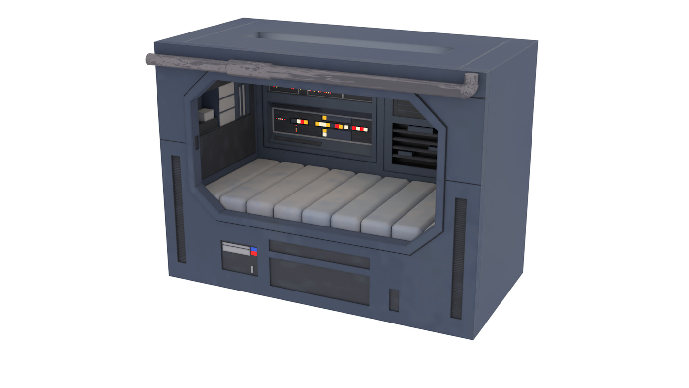 Set 2e - Trooper quarters 1-6 Scale Hottoys  3D Model Collection_15