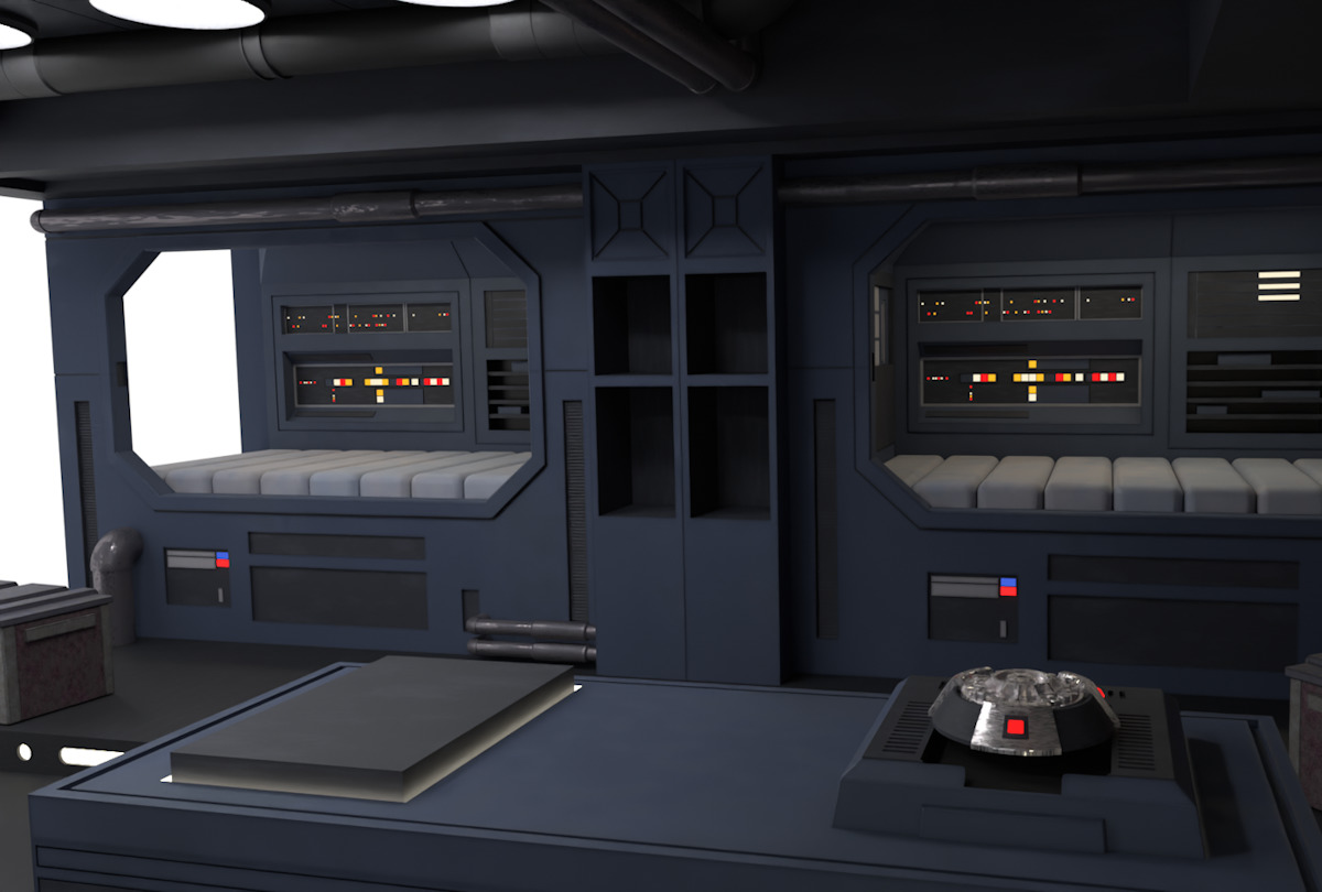 Set 2e - Trooper quarters 1-6 Scale Hottoys  3D Model Collection_6