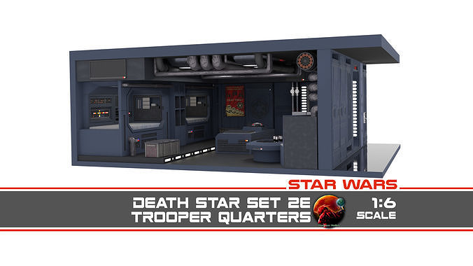 Set 2e - Trooper quarters 1-6 Scale Hottoys  3D Model Collection