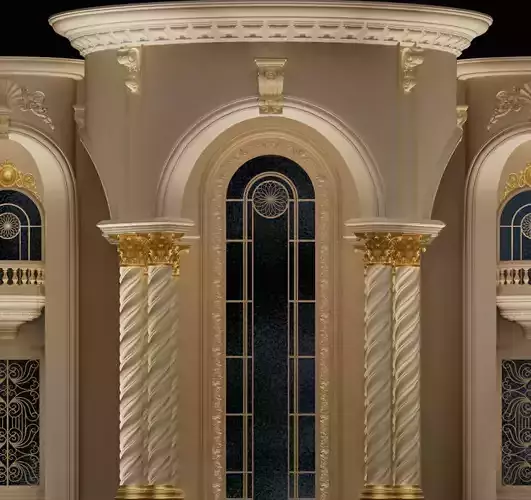 Royal Decorative Palace Facade