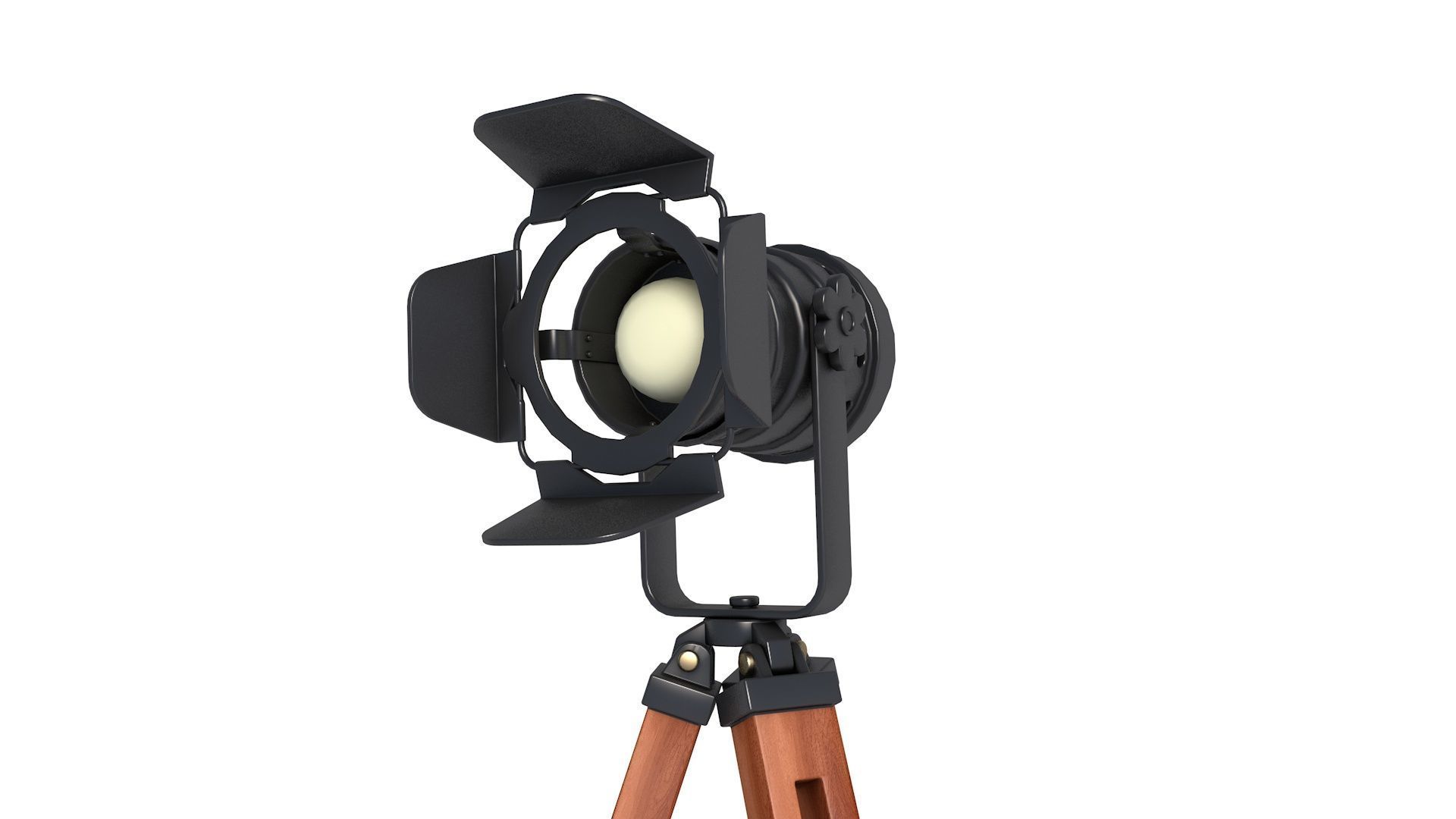 Tripod Floor Lamp 3D model_4