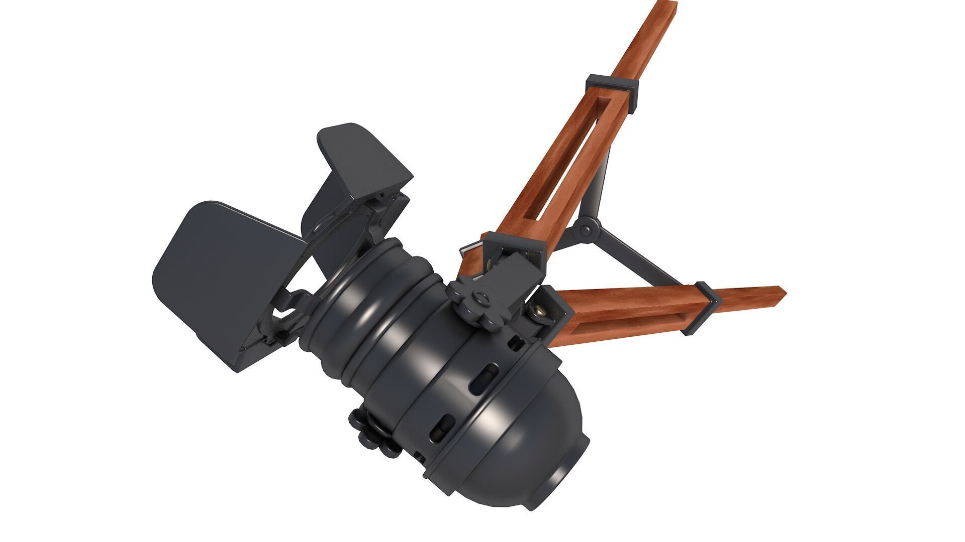 Tripod Floor Lamp 3D model_5