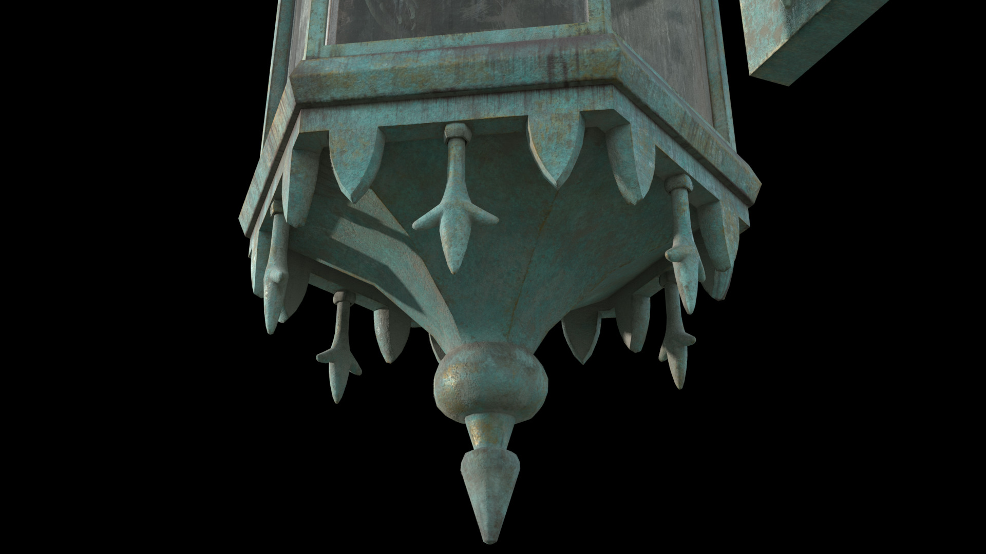 Old Lantern 3D model_4