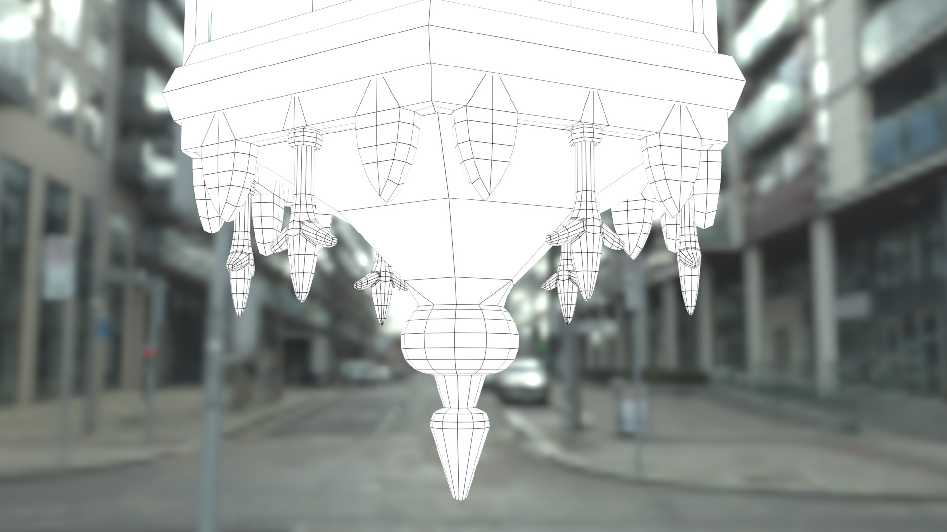 Old Lantern 3D model_8