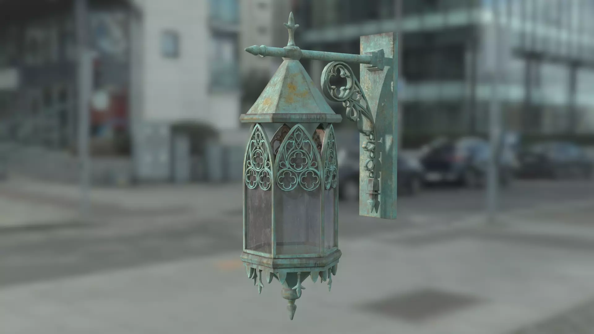 Old Lantern 3D model_0
