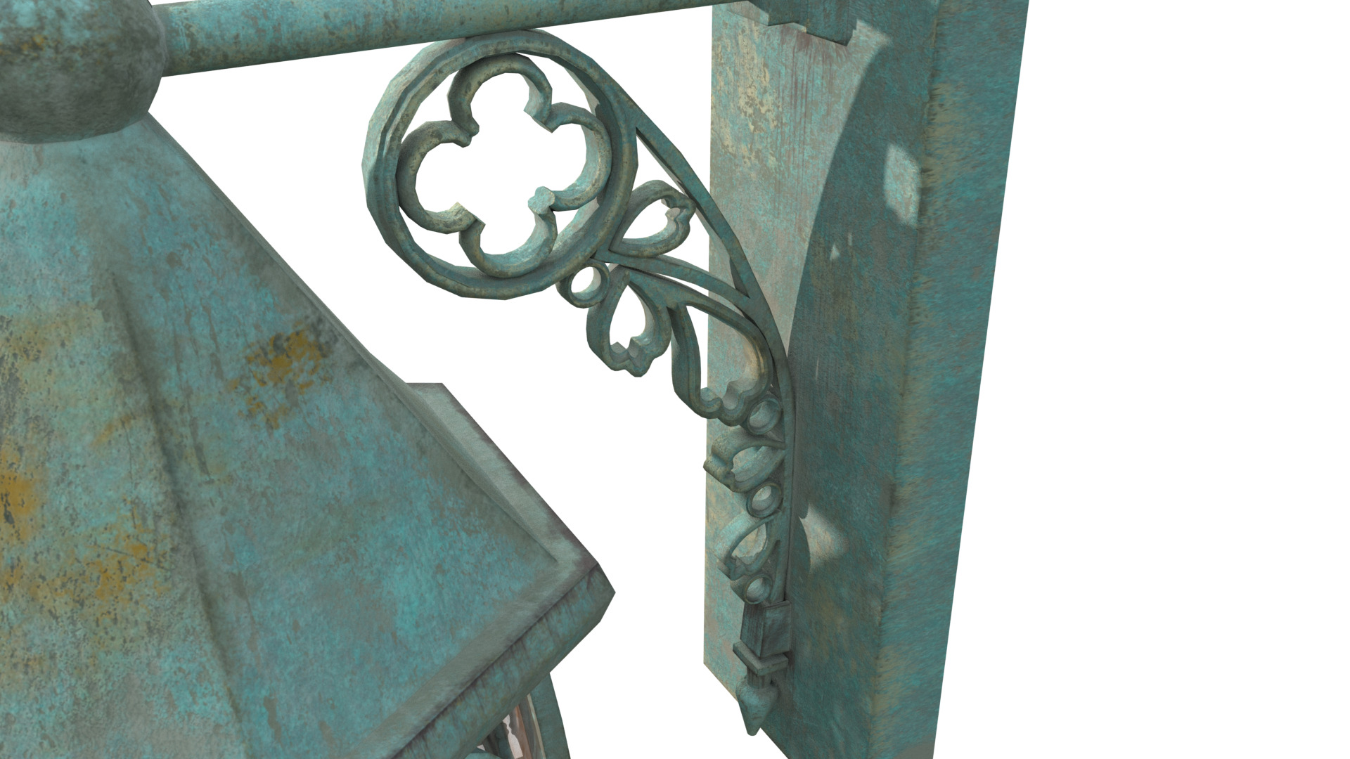 Old Lantern 3D model_5