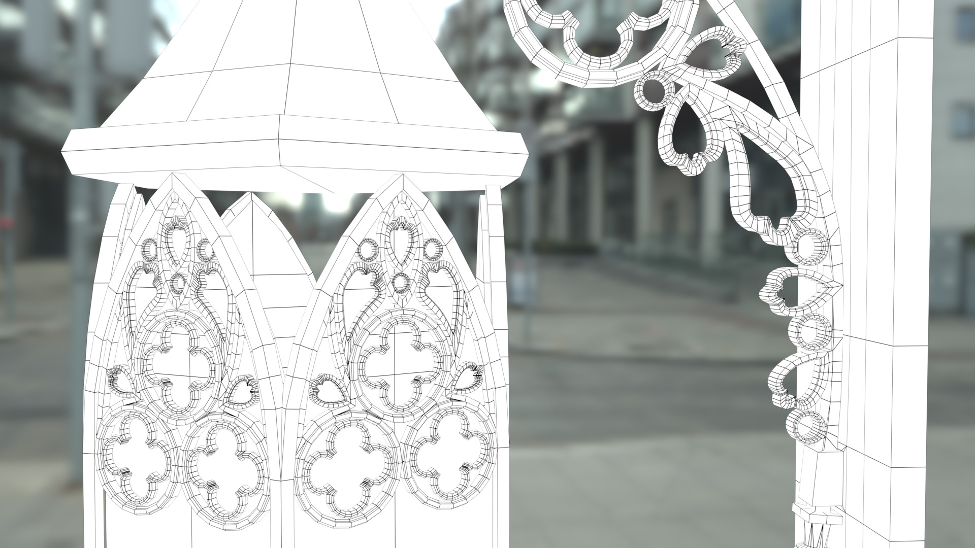 Old Lantern 3D model_7