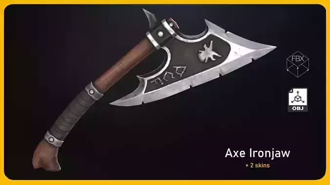 Axe Ironjaw Low-poly 3D model
