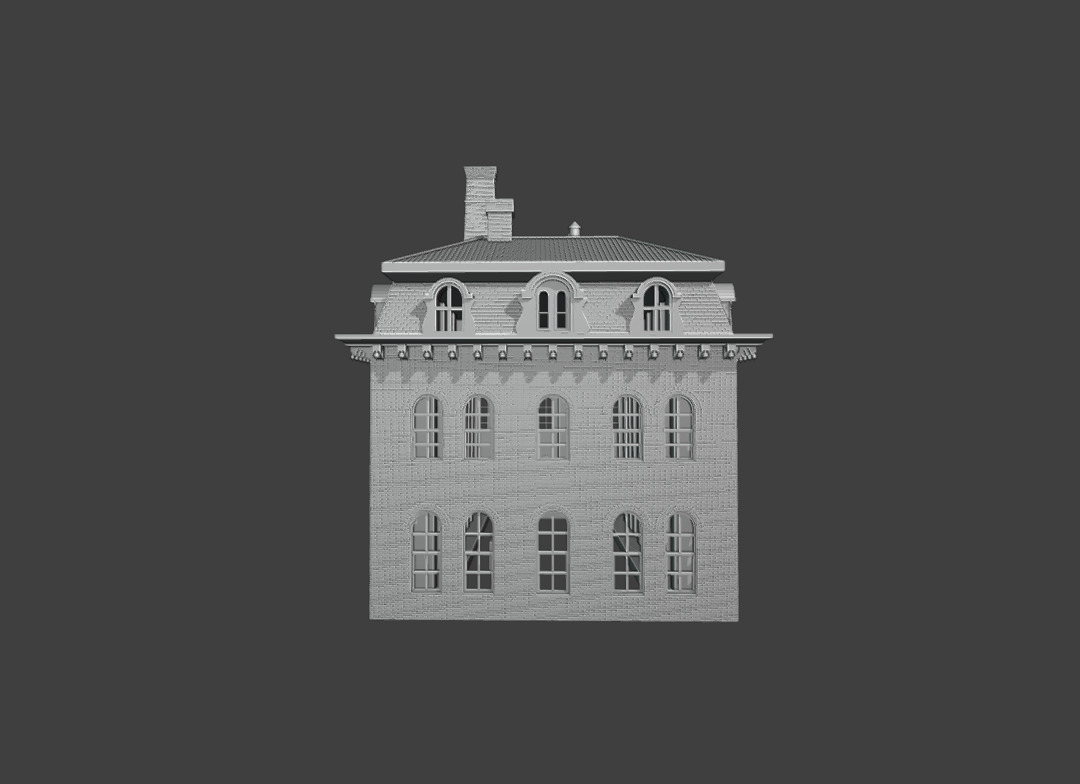 19th-Century Industrial Factory Brick Shed Bundle 3D print model_5