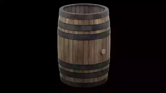 Wooden Rain Barrel