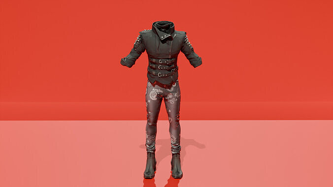 Mystical Outfit on Display Fantasy Apparel Model for Magica 3D model